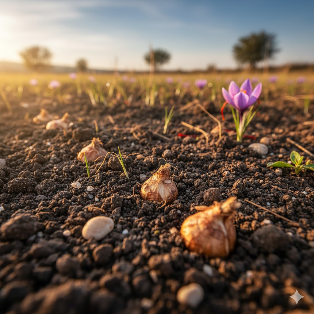 خاک مناسب کاشت زعفران