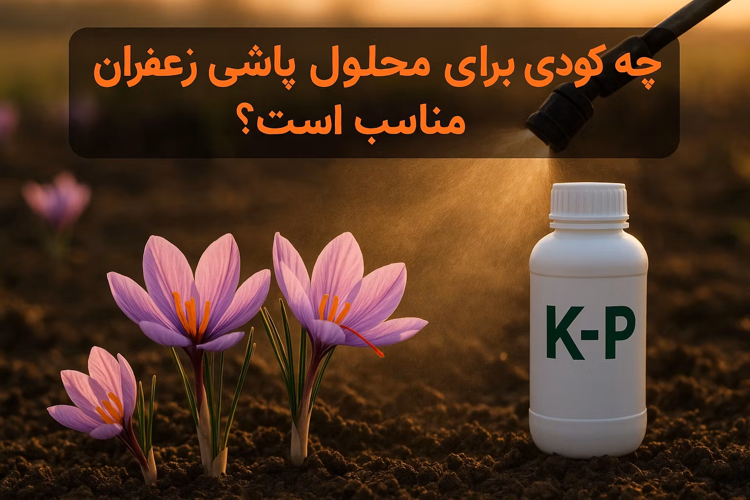 چه کودی برای محلول پاشی زعفران مناسب است؟